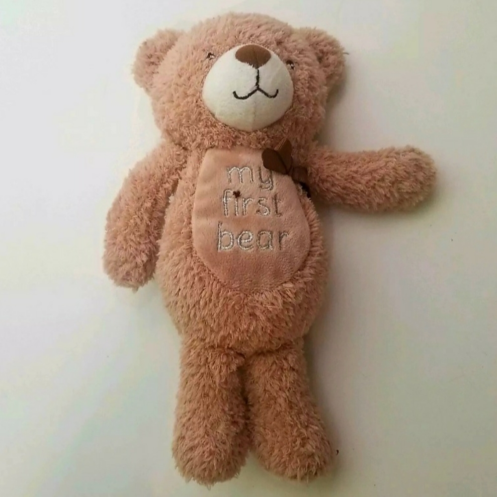 Okie Dokie Baby My First Bear Plush Stuffed Rattle